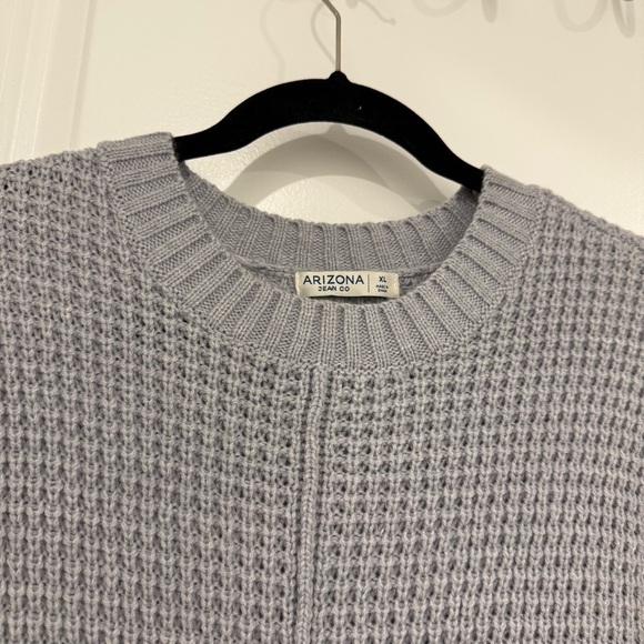 Arizona Jean Company Women's Gray Crewneck Sweater Size XL Fall Winter Cozy NWT - Picture 5 of 9